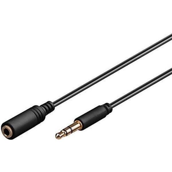 Ljudförlängningskabeluttag 3,5 mm hane till hona Stereo - GOOBAY - 50 cm - Ljud- och videoöverföring