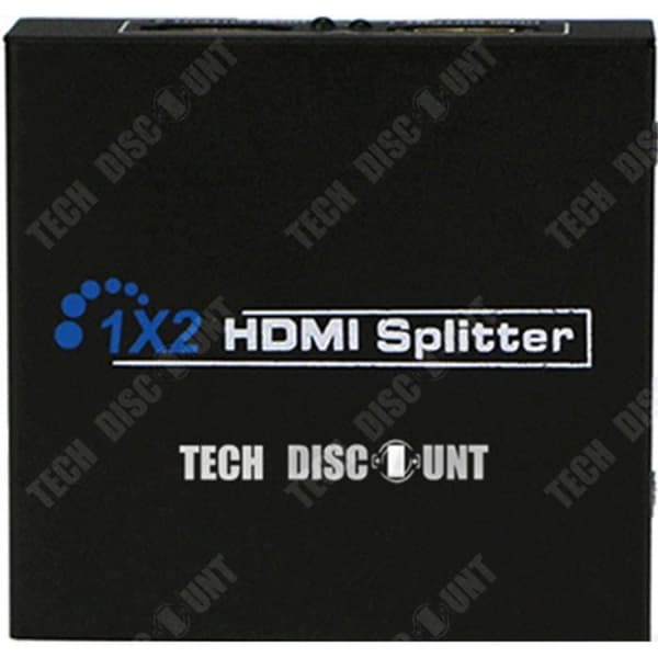 TD® HDMI Splitter Audio Splitter Support Ultra HD 2 Input Svart Kabel TV Väljare Splitter Monitor Prestanda