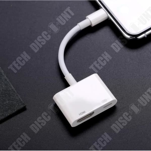 HDMI-kabel - TD® - Lightning till HDMI - 1080P - Plug and Play - Kompatibel med TV/projektorer