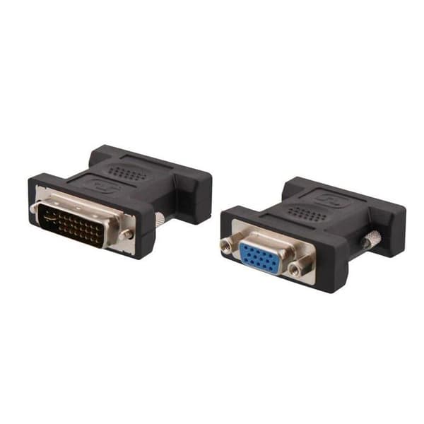 DVI M/DB15 VGA F Adapter - TNB - Svart - Högdensitet - Omvandlar DVI till VGA