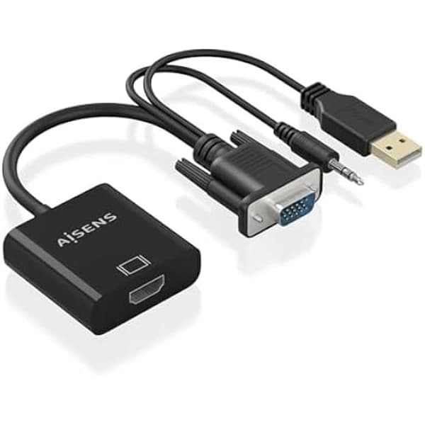 SVGA+Audio till HDMI-omvandlarkabel - AISENS - A115-0872 - 20 cm - HDCP 1.1 - Plug and Play
