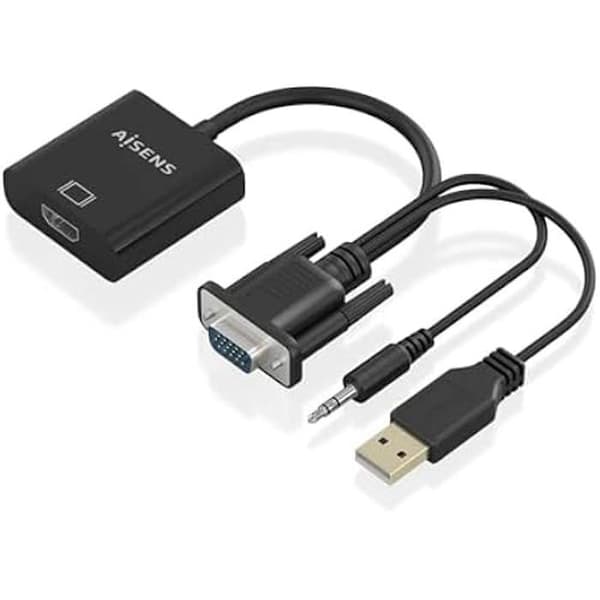 SVGA+Audio till HDMI-omvandlarkabel - AISENS - A115-0872 - 20 cm - HDCP 1.1 - Plug and Play