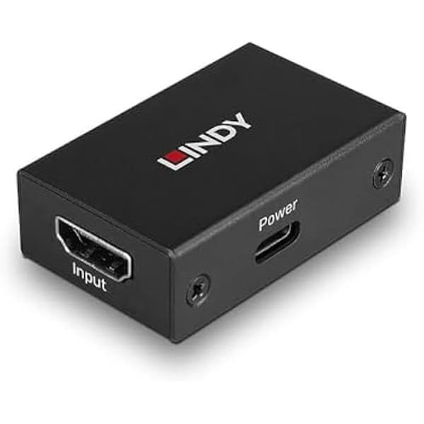HDMI-repeater 8K60 - LINDY - HDMI 2.1 - Upplösning 7680x4320 - Stöd för HDR - Kompakt design