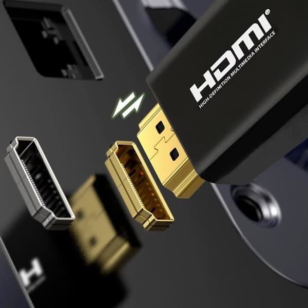HMDI Cabel Hög Hastighet Hög Upplösning 4K Guldpläterade Kontakter 2m Belkin Svart