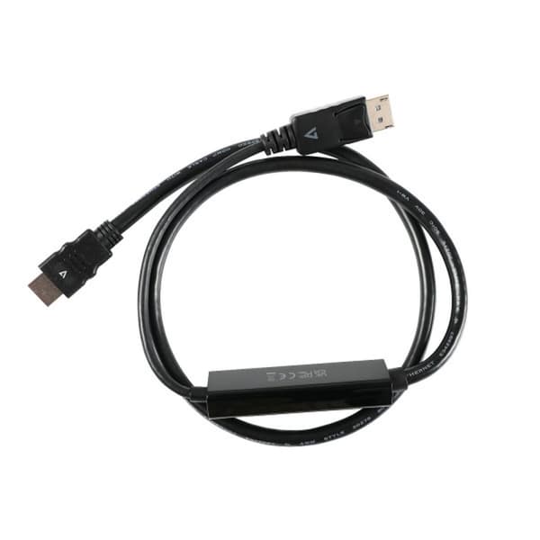 Kabel DisplayPort till HDMI V7 V7DP14HDMI21-1M-BLK