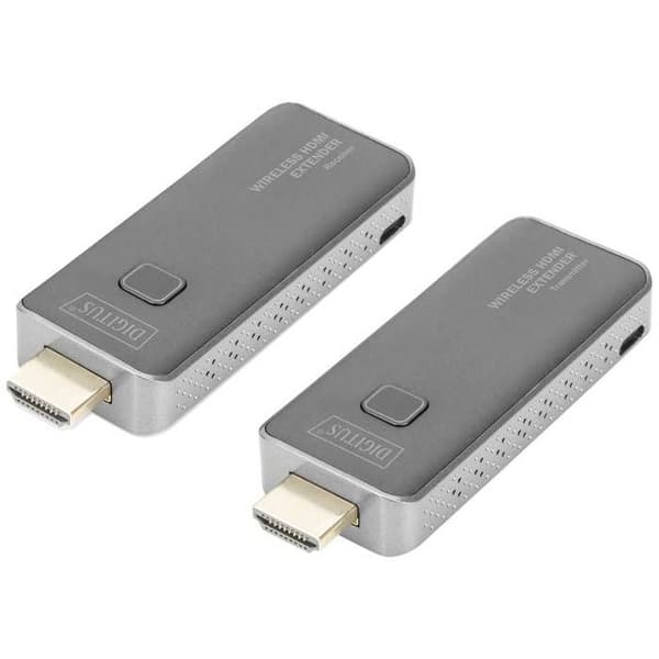 HDMI trådlös överföringssats - DIGITUS DS-55318 - 50 m - Vit - Skärmad