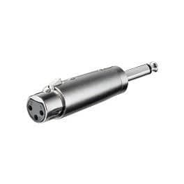3-stifts hona XLR - 6,35 monojackadapter