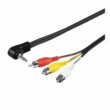 Rca-jack 3,5 mm audio-video adapterkabel, 1,5 m