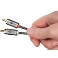 Miniatyrbild 3 av 4: GOOBAY Ljudkabel 2 RCA hanar guld nylonflätad 1 meter