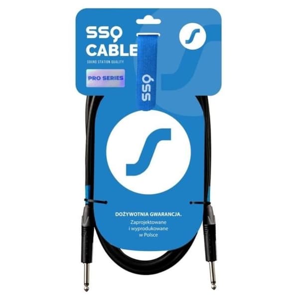 SSQ JMPJMP2 Pro - Mono jackkabel 6,3 mm - Mono jack 6,3 mm med Neutrik-kontakter, 2 m