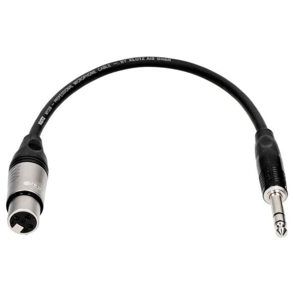 Klotz Câble Patch M1 Pro XLR hona / Jack hane TRS, 30cm Câble Patch