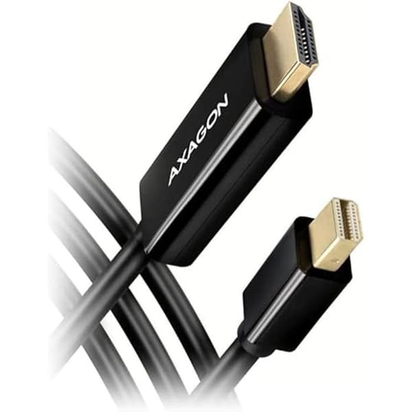 Adapterkabel - AXAGON - RVDM-HI14C2 - Mini-DisplayPort till HDMI - 4K/30 Hz - 180 cm - Svart