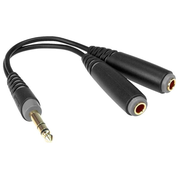 Klotz Y-adapter 2x honkontakt TS / hane kontakt TRS Kabel i Y-form