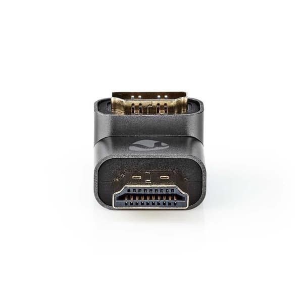 HDMI™-adapter - Nedis - CVTB34901GY - 90° vinklad - Guldpläterad - Gun Metal Grey Aluminium