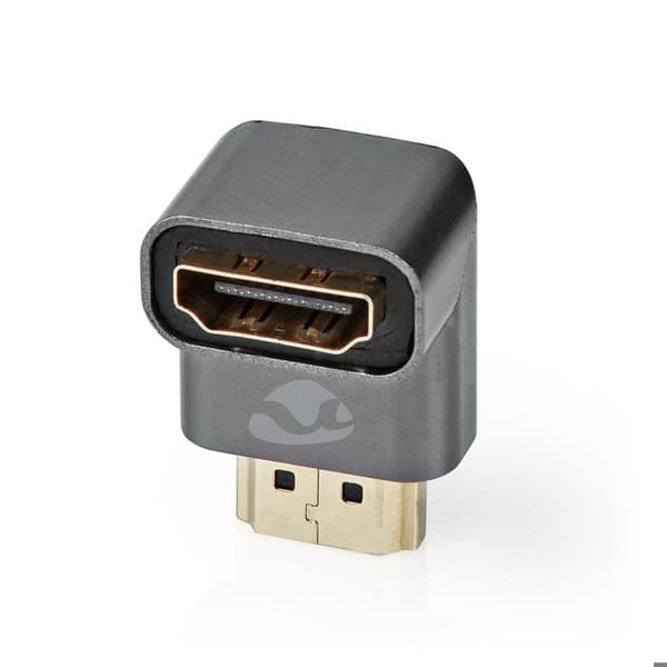 HDMI™-adapter - Nedis - CVTB34901GY - 90° vinklad - Guldpläterad - Gun Metal Grey Aluminium