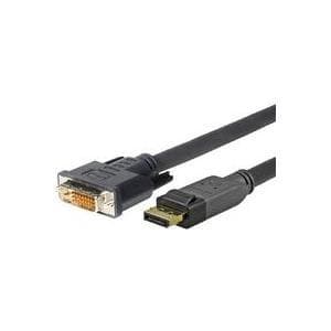 Vivolink - Pro Displayport- dvi 24+1 20m - Displayport kabel (Displayport, han, han, sort)