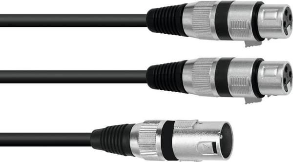 Omnitronic 30225210 lydkabel 1,5 m XLR (3-benet) 2 x XLR (3-benet) sort (30225210)