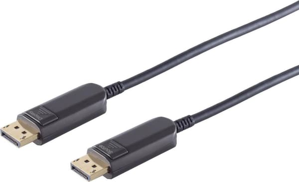 S/CONN maksimal tilslutning Optisk Displayport-kabel, 8K, 20,0m (30-15095)