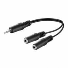 3,5 mm hane stereojack ljudadapterkabel