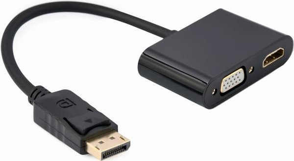 Gembird A-DPM-HDMIFVGAF-01 DisplayPort-kabel 0,1 m Sort (A-DPM-HDMIFVGAF-01)