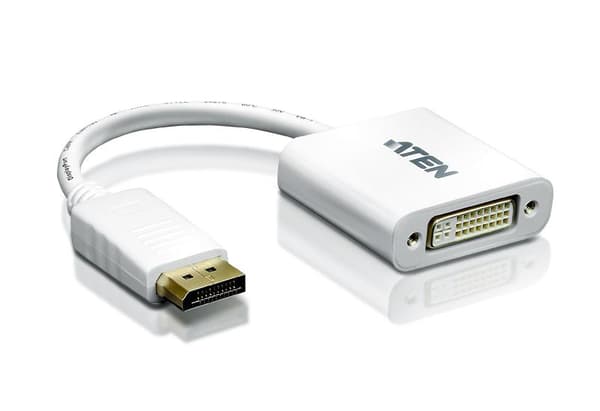 ATEN VC965 - DisplayPort-adapter - DisplayPort (M) til DVI-D (W) - hvid (VC965-AT)