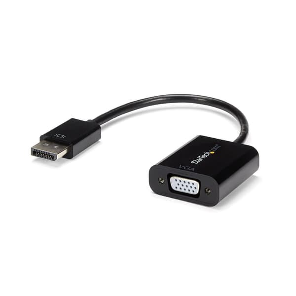 StarTech.com DisplayPort 1.2 til VGA-adapterkonverter - DP til VGA - skærmadapter - DisplayPort (M) - HD-15 (W) - 10 cm - aktivt kabel (signalregenere