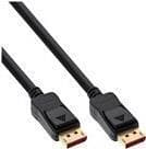 InLine - DisplayPort-kabel - DisplayPort (M) til DisplayPort (M) - DisplayPort 1.4 - 2.0m - Understøtter 8K 60Hz (7680 x 4320) - Sort (pakke med 25) (