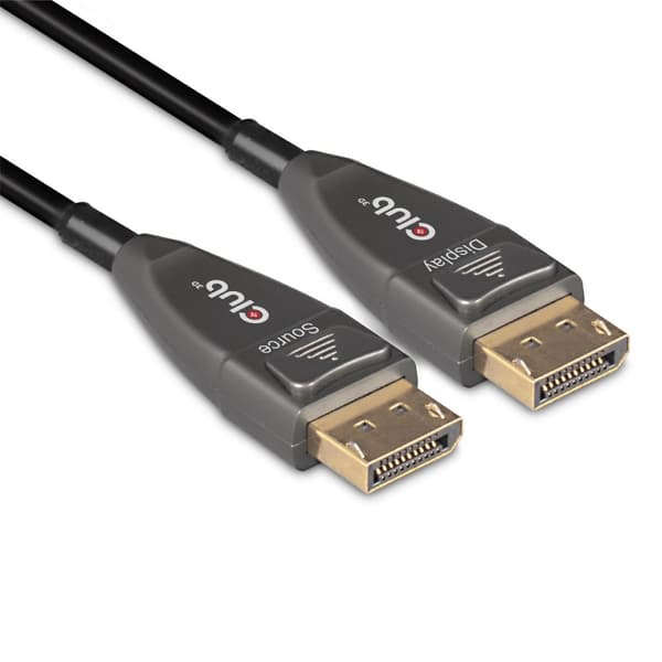 Club 3D DisplayPort™ 1.4 aktivt optisk kabel HDR Envejs 4K120Hz 8K60Hz St./St. 20m