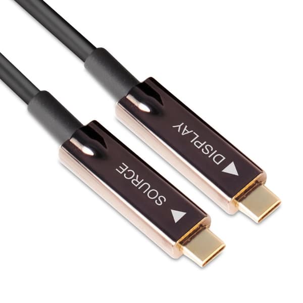 CLUB3D USB Gen 2 Typ C aktiv optisk kabel A/V Enkelriktad M/M 20 m/ 65,62 fot