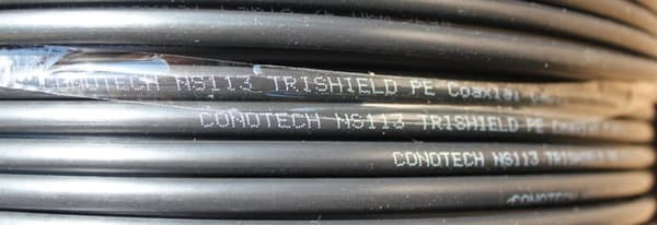 Conotech NS-113 Trishield PE sort kabel i metermål