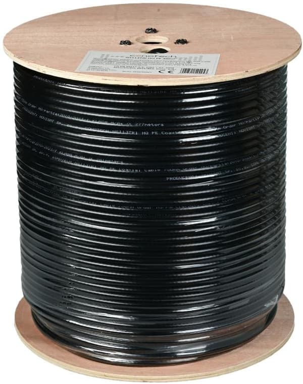 Conotech NS-113 Trishield PE sort kabel i metermål