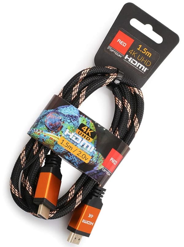 HDMI-kabel 1,5 m 4K UHD guldflet