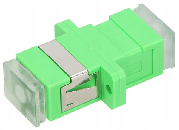 SC/APC-adapter, SM Simplex Grön