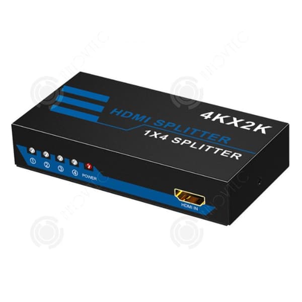 INN Splitter HDMI En minut fyra 4K högupplöst videoutrustning på samma skärm Anslutningar Kabel Audio Video Anslutningar