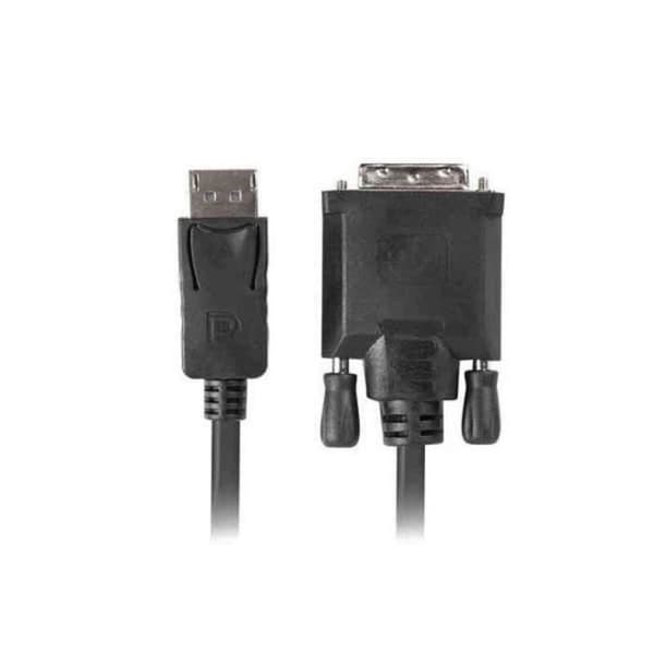 Lanberg CA-DPDV-10CU-0018-BK DisplayPort-kabel Svart - - - Lanberg