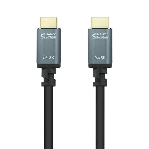 NANOCABLE 10.15.8001 - HDMI 2.1 IRIS-kabel 8K, 1,0 m, svart