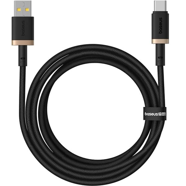 Baseus Dura USB Type A - Type C 60 W pikalatauskaapeli 2 m Musta, Kulta