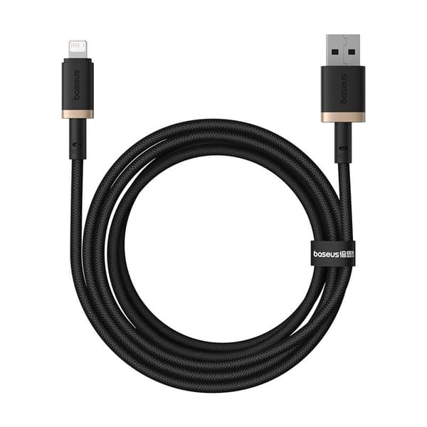 Baseus Dura Type A - IP 2.4A 2 m pikalatauskaapeli Musta, Kulta
