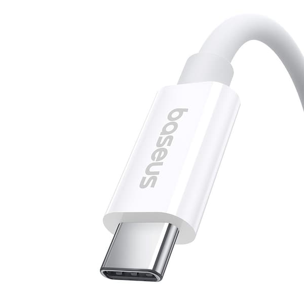 Baseus Superior USB C til USB C datakabel 1 m 240 W Hvid