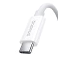 Miniatyrbillede 5 af 7: Baseus Superior USB C til USB C datakabel 1 m 240 W Hvid