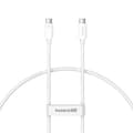 Miniatyrbillede 1 af 7: Baseus Superior USB C til USB C datakabel 1 m 240 W Hvid