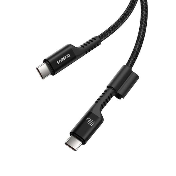 Baseus Fish-Eye USB C til USB C hurtigopladerkabel 1 m 100 W Sort