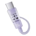 Miniatyrbild 2 av 6: Baseus Gem USB A till USB C snabbladdningskabel 2 m 100 W Lila