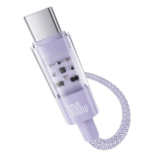 Baseus Gem USB A till USB C snabbladdningskabel 2 m 100 W Lila