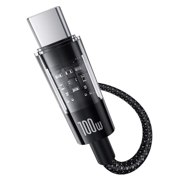 Baseus Gem USB A till USB C snabbladdningskabel 1 m 100 W Svart