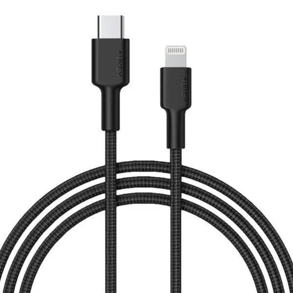 AUKEY USB-C KABEL - LIGHTNING MFI 27W FLETTET 1,8M