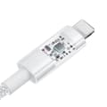 Miniatyrbillede 4 af 7: Baseus Gem USB til IP 2.4A hurtigopladerkabel 1 m Hvid
