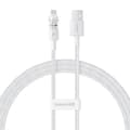 Miniatyrbillede 1 af 7: Baseus Gem USB til IP 2.4A hurtigopladerkabel 1 m Hvid