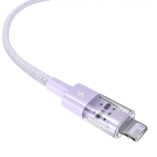 Baseus Gem USB till IP 2.4A snabbladdningskabel 2 m Lila