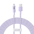 Miniatyrbild 1 av 7: Baseus Gem USB till IP 2.4A snabbladdningskabel 2 m Lila